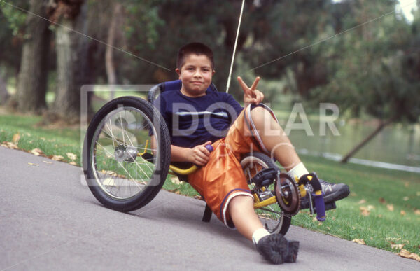 Bicyclist kid - Dollar Pic
