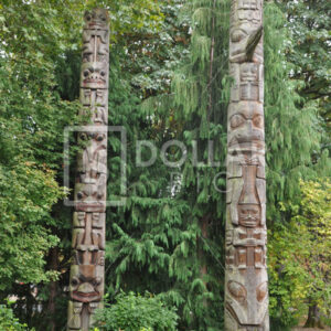 Indian Totum Poles - Dollar Pic