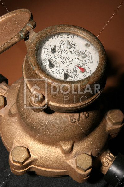 Utilities old water meter - Dollar Pic